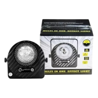 Genérico - Bola Mágica Cristal Puntos Láser Led 2 En 1 Negro