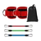 thumbnail image 2 of 3 Piezas De Bandas De Resistencia Para Tobillos Con Pu?os Para Entrenamiento De Fuerza, Color Rojo, 2 of 5