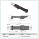 thumbnail image 1 of 2 PCS de servicio pesado premium SUS304 acero inoxidable de goma flexible negro tirar cierres hebilla (estilo 3), 1 of 3