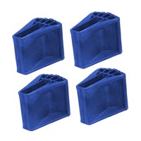 Magideal - 4 Cubiertas Antideslizantes Para Patas De Escalera, Accesorios, Protector Práctico, Fácil De Instalar, Estabilidad Mejorada, Reemplazo De Almohadillas Azul