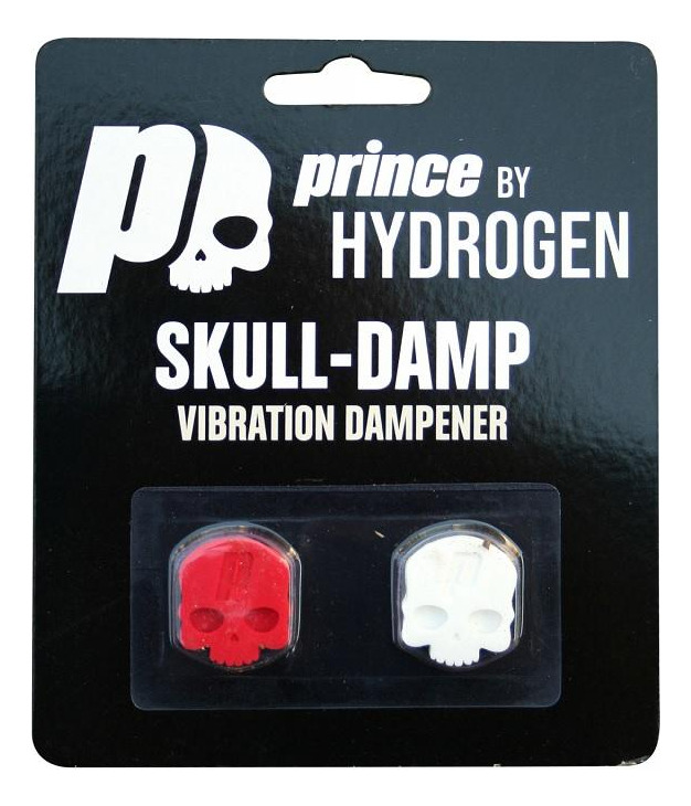 Antivibrador Prince Calavera Rojo/Blanco