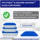 thumbnail image 4 of Tapa para recipientes Klare Ware pack de 6 azul 750 ml‑2,6 L, 4 of 6