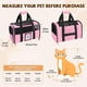 thumbnail image 4 of Transportadora suave para gatos KTSOLRA para mascotas de hasta 11.34 kg con tazón, rosa, 4 of 7