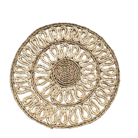 Bothyi - Estera De Mesa, Protección De Cocina, Cuencos Decorativos Versátiles Para Hotel, Mantel Individual Tejido, Forma Redonda