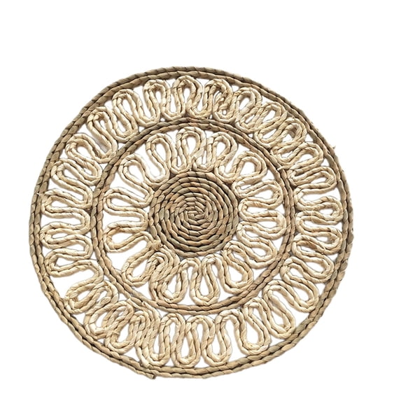 Estera De Mesa, Protección De Cocina, Cuencos Decorativos Versátiles Para Hotel, Mantel Individual Tejido, Forma Redonda