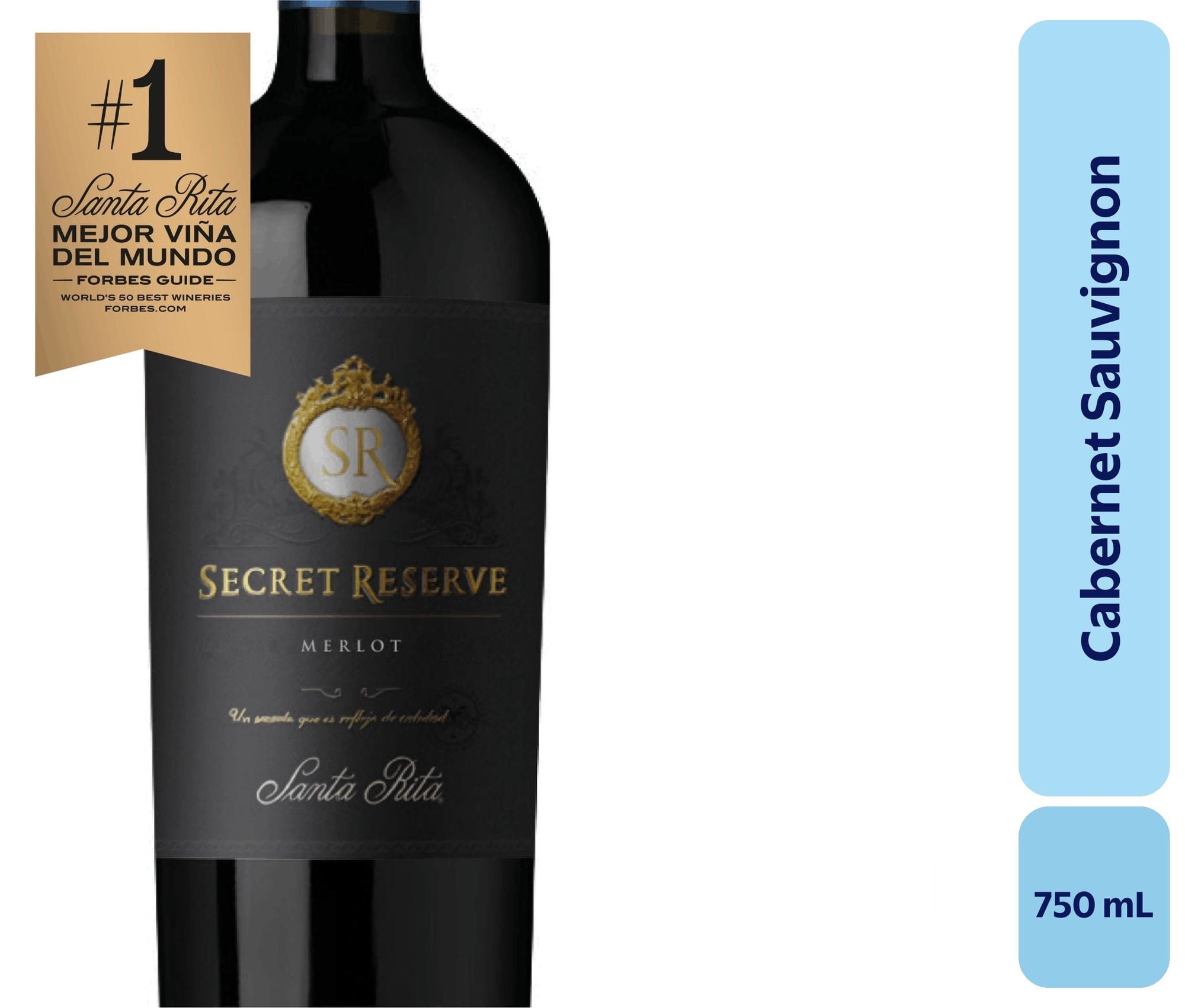 Vino Tinto Gran Reserva Cabernet Sauvignon Botella 750 cc cc Secret Reserve