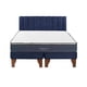 thumbnail image 1 of Cama Europea Galaxy 2 Plazas + Respaldo Tubular Madera Azul, 1 of 3