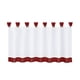 thumbnail image 3 of Personalizar Cafe Cortina de ventana Cortina de cocina Tier # 1 35x18 pulgadas, Wine Red, 3 of 5