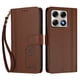 thumbnail image 3 of Funda Cartera Trébol para Motorola Edge 70 Pro con Ranuras Tarjetas y Carga Inalámbrica Marrón, 3 of 6