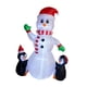 thumbnail image 5 of Muñeco De Nieve Inflable Con Pingüinos, Adorables Accesorios De 1,8 M De Altura Para La Puerta De Entrada En Navidad, 5 of 5