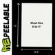 thumbnail image 2 of Papel RePeelable 21x29 cm Doble Cara – Pack de 25, 2 of 6