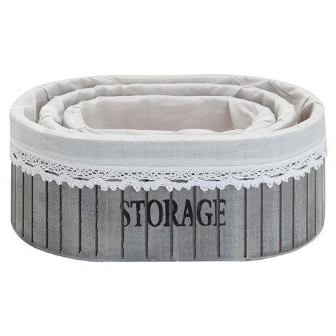 Vgo - Set De 3 Canastos Ovalados Madera Can282419 Gr1