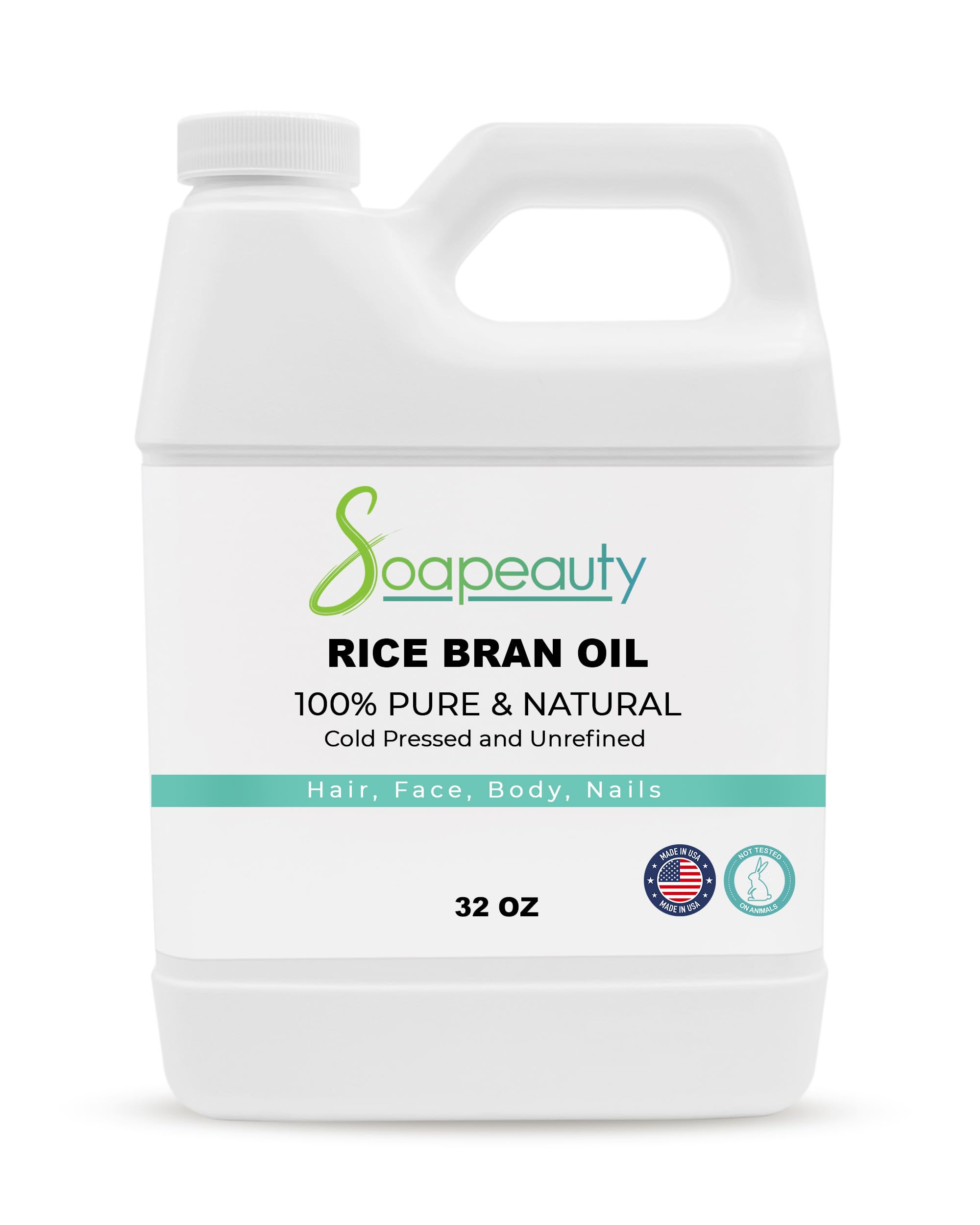 Aceite De Salvado De Arroz Soapeauty Prensado En Frío Sin Refinar 950 Ml