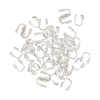 Bothyi - 100 Uds. De Protectores De Alambre, Bucles, Protector De Cable De Alambre Para Fabricación De Joyas, Colgante Diy