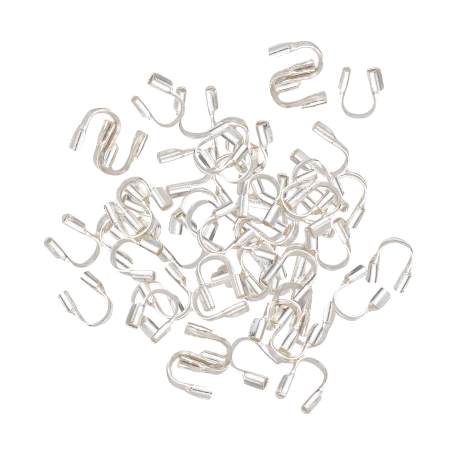 Bothyi - 100 Uds. De Protectores De Alambre, Bucles, Protector De Cable De Alambre Para Fabricación De Joyas, Colgante Diy