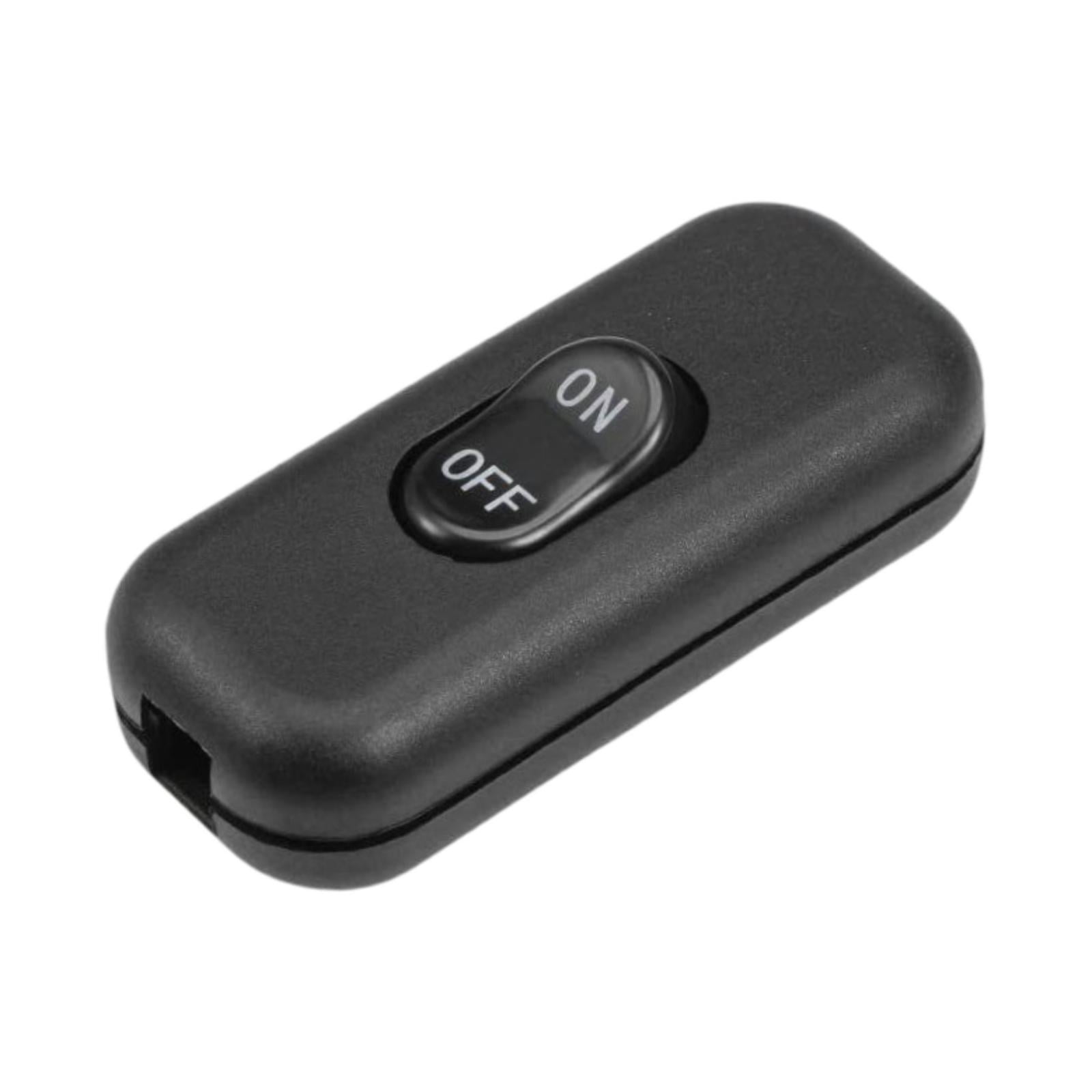 Magideal - Interruptor De Cable De Lámpara En Línea, Botón, Reparación, Fácil Instalación, Compacto, Interruptor De Cable Eléctrico Para Lámpara De Escritorio De Negro