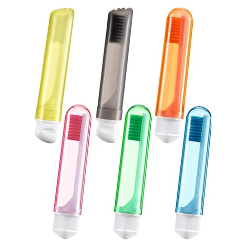 Magideal - 5 Piezas Tapas De Cabezal De Cepillo De Dientes Estuches Plásticos Portátiles Fundas De Protección Prácticas Para Mantener Limpio Adecuadas Para