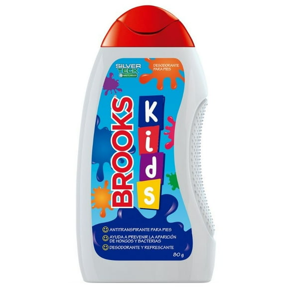 Talco Antitranspirante para Pies Kids Frasco, 80 g