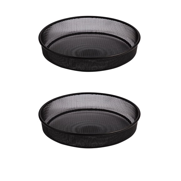 Comedero para Aves Yojanner 18 cm Metal Paquete de 2 Negro