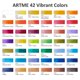 thumbnail image 2 of Set de Pintura Acuarela ARTME 42 Colores 3 Pinceles Kit de Viaje, 2 of 8