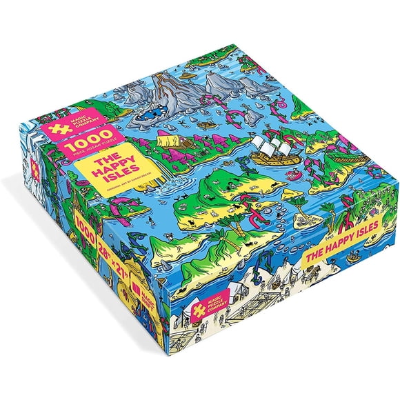 Rompecabezas Magic Puzzle Company The Happy Isles 1000 piezas