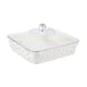thumbnail image 5 of Bandeja Para Servir Con Tapa, Decoración Del Hogar, Bandeja De Frutas Para Eventos, Bodas, Cumplea?os, Blanco, Plateado, Grande, 5 of 5