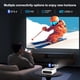 thumbnail image 3 of Proyector Inteligente X6 Nativo 1080P, Proyector de Cine en Casa de 280 Lúmenes ANSI con Android 11, WiFi 6 y Bluetooth 5.4, Decodificación de Video 4K, Puertos Duales HDMI/USB, Altavoz de 8W, Pan..., 3 of 19