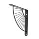 thumbnail image 5 of Soporte Para Estantería Decorativa En Forma De Abanico Con Tornillos Estantería Para El Hogar Negro 20cm, 5 of 5