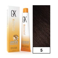 Gkhair - - Tintura Cream Color Permanente Vegana 100Ml + Oxidante - 5 Castaño Claro