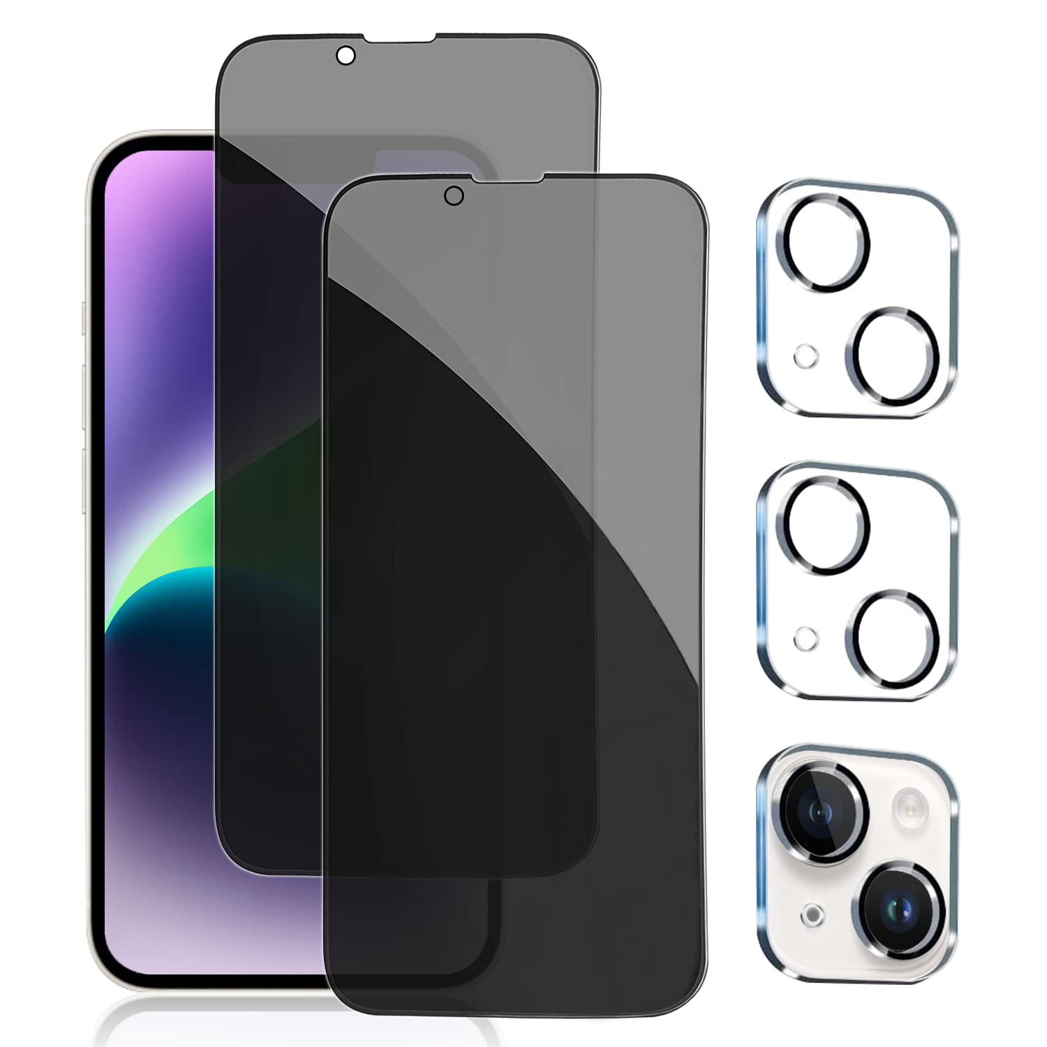 Protector De Pantalla Pehael Para Iphone 14 Con Lente De Cámara De 6.1 Pulgadas