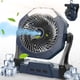 thumbnail image 1 of Ventilador nebulizador portátil Ausic de 8 pulgadas con luz de 250 ml y 10000 mAh, 1 of 6