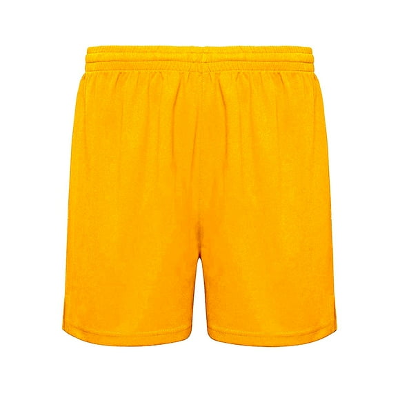 Short Deportivo Fútbol Polyester Sin Malla Infantil Talla 16 Amarillo SUNSET