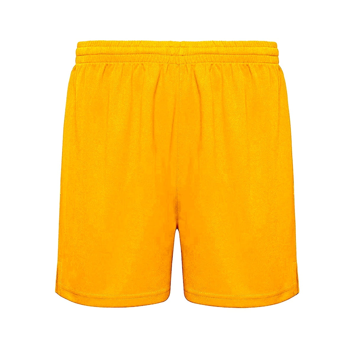 Broskis - Short Deportivo Fútbol Polyester Sin Malla Infantil Talla 16 Amarillo Sunset