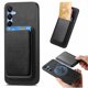 thumbnail image 2 of Funda de Cuero Magnética con Tarjetero para Samsung Galaxy A25 Cubierta Delgada Negro, 2 of 5