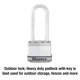 thumbnail image 2 of Grillete de carburo de boro de alta resistencia Padlock Master Lock M1XDLJ, 2 of 6