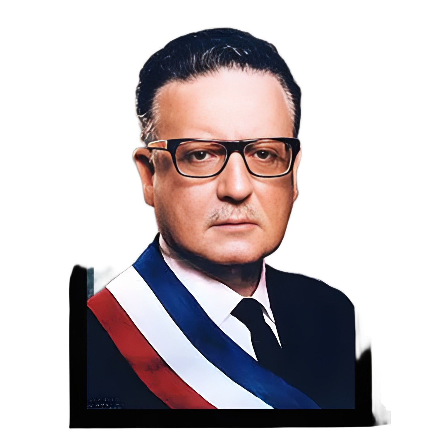 Genérico - Cuadro Madera Salvador Allende Chile 33x48 Cm