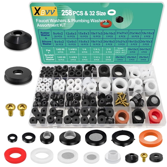 Kit surtido XBVV 32, tamaño 258 unidades, grifos y fontanería