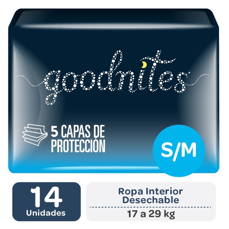 Huggies - Pañales Goodnites Talla M