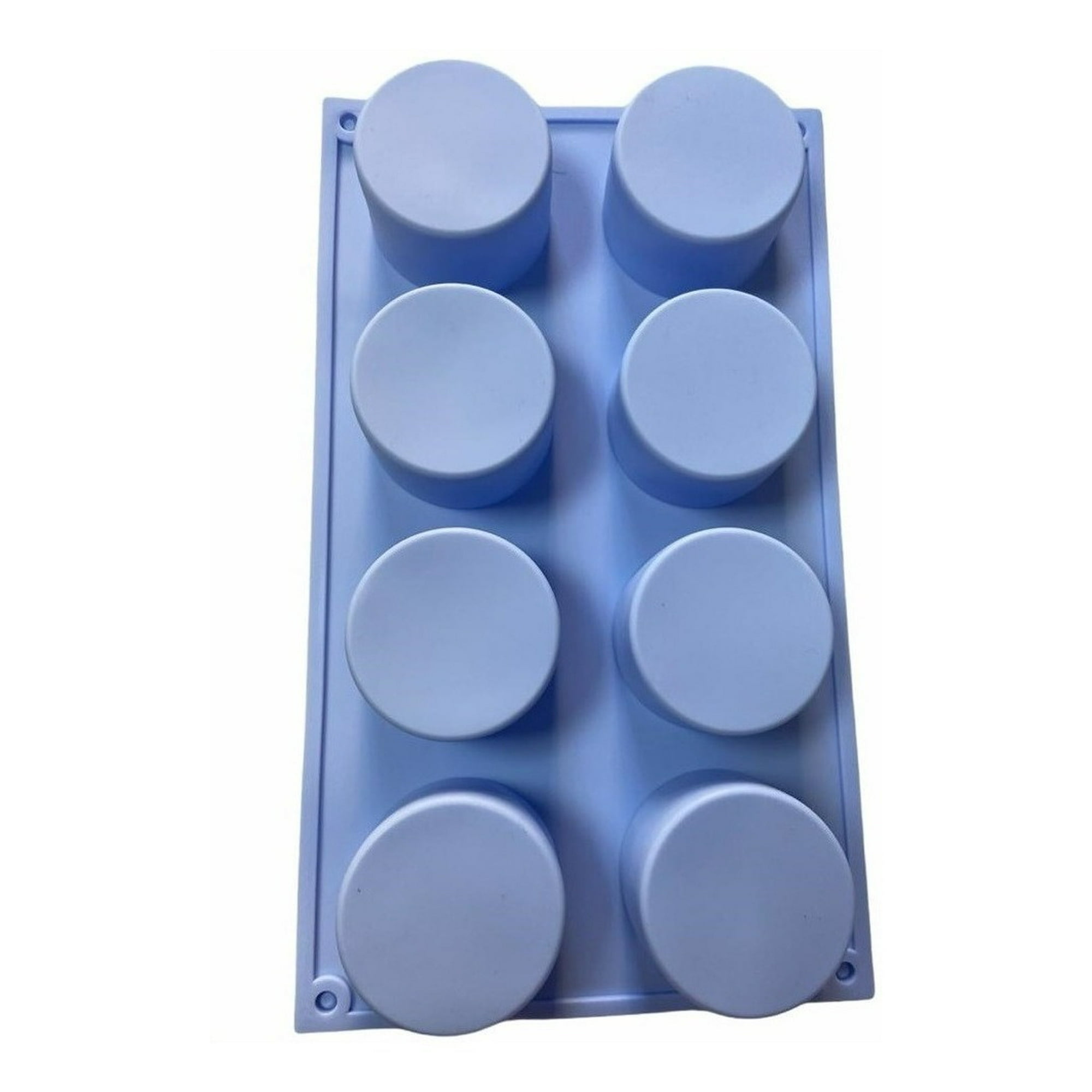 Genérico - Molde De Silicona Jabon Moldes Hielo Molde 8 Cavid Redondo