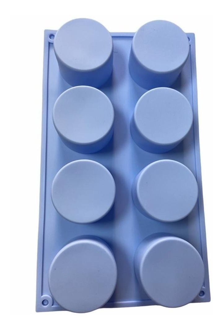 Genérico - Molde De Silicona Jabon Moldes Hielo Molde 8 Cavid Redondo