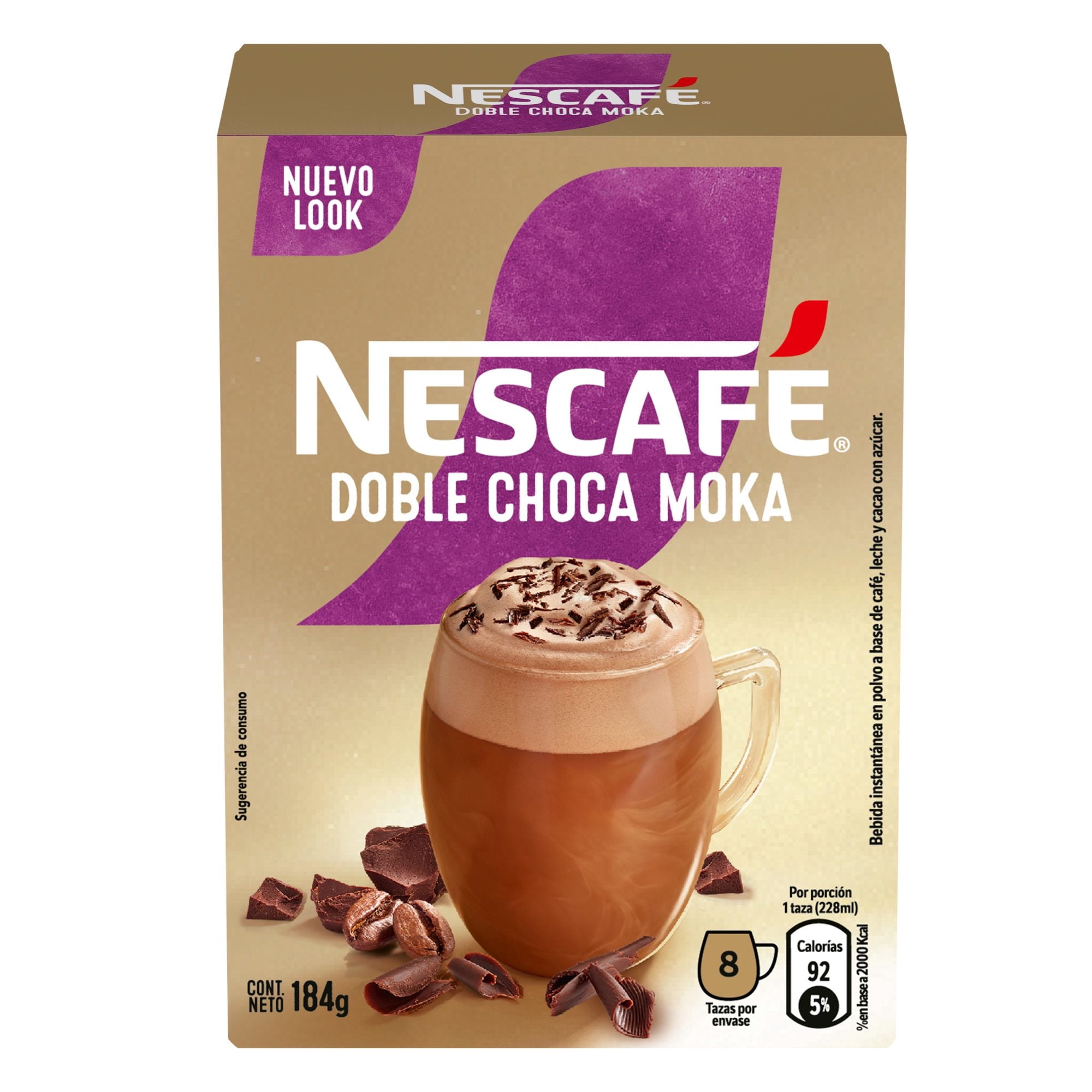 Café Instantáneo Doble Choca Moka Caja 8 Un 184g Nescafé