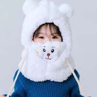 El Edén - Gorro Chiporro Con Cuello, Talla M Para Niños Y Adultos Blanco