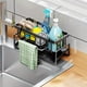 thumbnail image 3 of 1pc Kitchen Faucet Rack Sponge Drain Basket, Toilet Storage Rack, Kitchen Faucet Sponge Holder, Stainless Steel Storage Rack Sink Organizer, Detachable Hanging Faucet Drain Rack For Sponge, Brush, To, 3 of 4