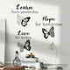 thumbnail image 4 of 1pc Black And White Butterfly English Phrase Inspirational Wall Sticker For Any Combination, Cartoon Painting Butterfly PVC Wall Sticker, For Home Living Room Bedroom Wall Decor, 4 of 4