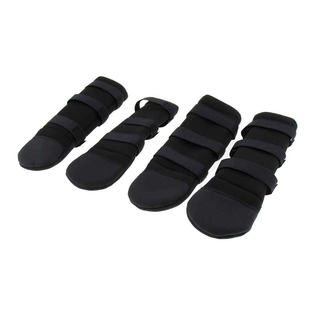 Botas Para Perros Botines Antideslizantes Para Mascotas Para Perros Medianos Grandes Negro 4 Piezas S