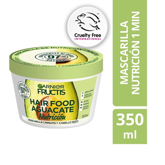 Mascarilla para el Cabello Garnier Fructis Hair Food Aguacate, 350 ml