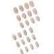thumbnail image 2 of Press On Nails, Medium Square Glitter French False Nails With Artificial Gem Design, Reusable Glossy Fake Nails For Women, 2 of 3