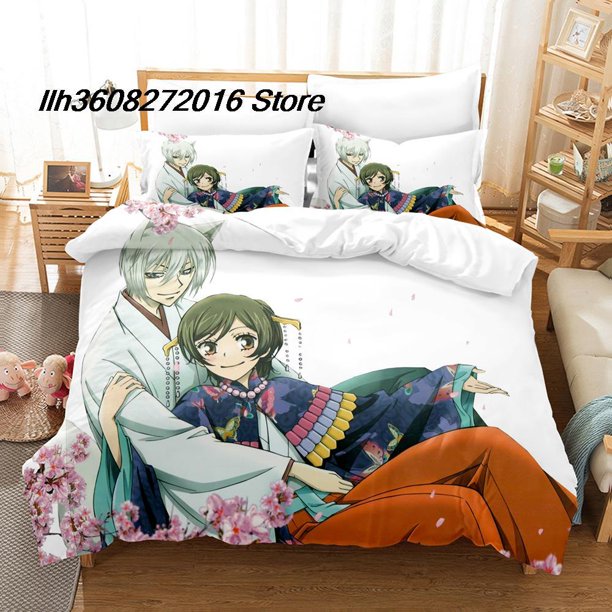 v725 Bed Sheets Kamisama Hajimemashita Tomoe Bedding Set Single Twin Full Queen King Size Bed Set Aldult Kid Bedroom Duvetcover Sets Anime 3-Piece Bedding Set (1 Duvet Cover + 2 Pillow Shams) Bed Shee