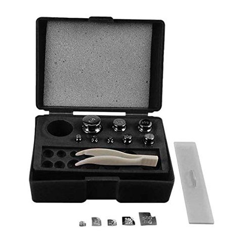 True 42 - Kit De Pesas De Calibración True Oiml Class M2 Con Pinzas De 50 G A 10 Mg