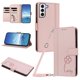 thumbnail image 1 of Funda Cartera Trébol para Samsung Galaxy S21 Plus con Ranuras Tarjetas y Carga Inalámbrica Rosa, 1 of 6